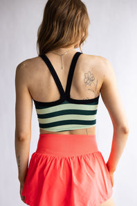 FP Movement We The Free All Clear Striped Cami for Women in Evergreen Combo