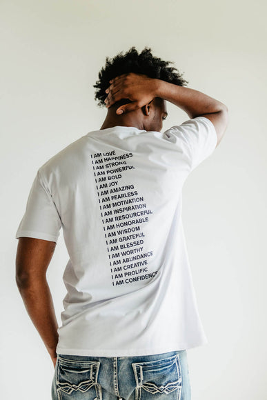 Henry Kellem I AM Graphic T-Shirt in White