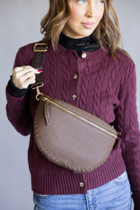 Janae Crossbody Bag in Dark Brown