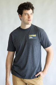 Quiksilver Coastal Vibes Classic T-Shirt for Men in Charcoal Grey