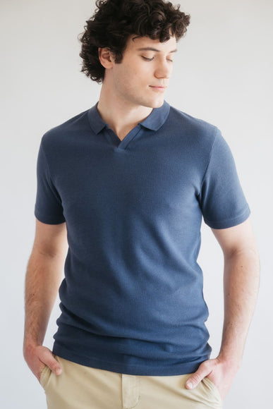 PX Johnny Collar Polo Shirt for Men in Navy