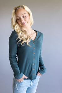 Thread & Supply Abby Shirt for Women in Dark Spruce