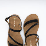 Soda Enfold Sandals for Women in Black
