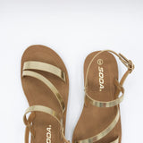 Soda Enfold Sandals for Women in Gold