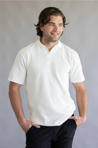 PX Johnny Collar Polo Shirt for Men in White