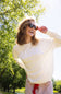 Coastal Fleece Sweatshirt for Women in White
