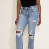 Eunina Frankie Mid Rise Destructed Jeans for Women