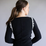 Free People Lost Love Long Sleeve Top for Women in Black