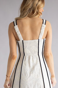 Illa Illa Textured Linen Midi Dress for Women in Natural
