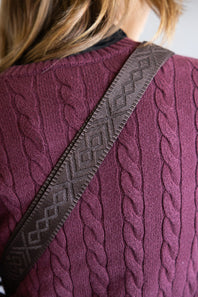 Janae Crossbody Bag in Dark Brown