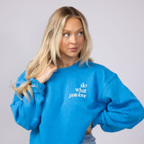 Womens Simply Southern Love What You Do Sweatshirt for Women in Blue