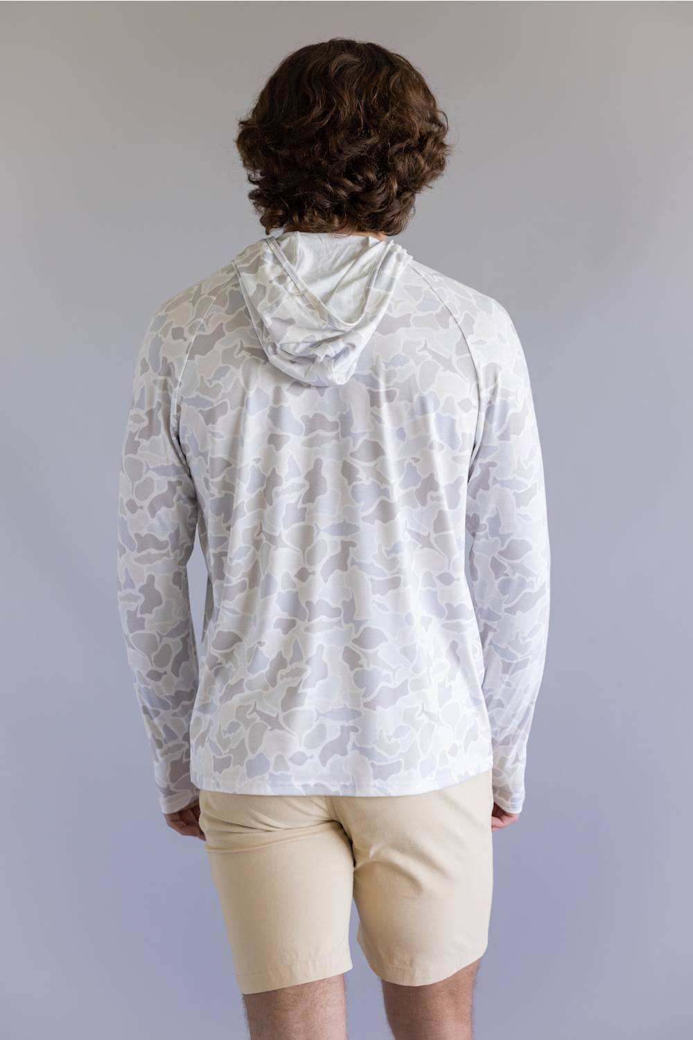 Local Boy Outfitters Heather Blend Hoodie for Men in Saltwater Camo