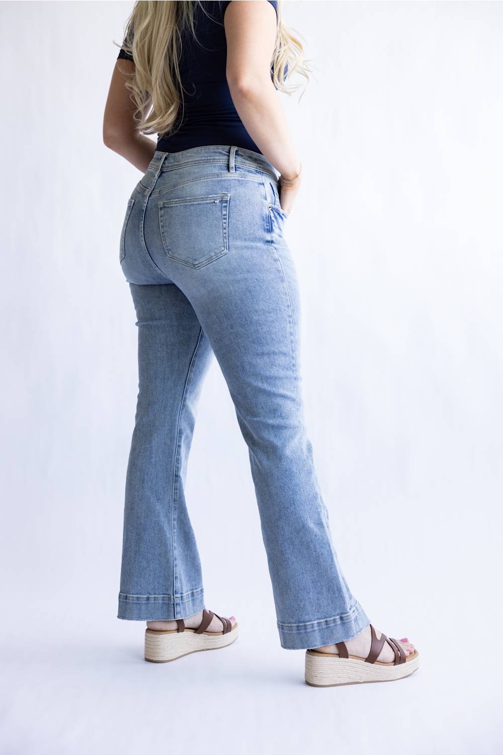 Mica High Rise Bootcut Trouser Jeans for Women