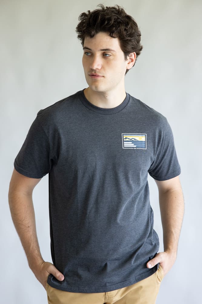 Quiksilver Coastal Vibes Classic T-Shirt for Men in Charcoal Grey