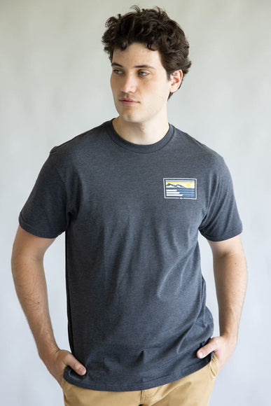 Quiksilver Coastal Vibes Classic T-Shirt for Men in Charcoal Grey