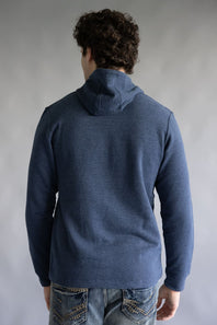 Fleece Lined Hoodie for Men in Navy
