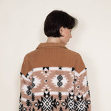 Simply Southern Fuzzy Cordy Shacket with Pockets for Women in Brown