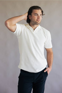 PX Johnny Collar Polo Shirt for Men in White