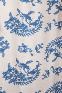 ACOA Printed Strappy Maxi Dress for Women in Blue