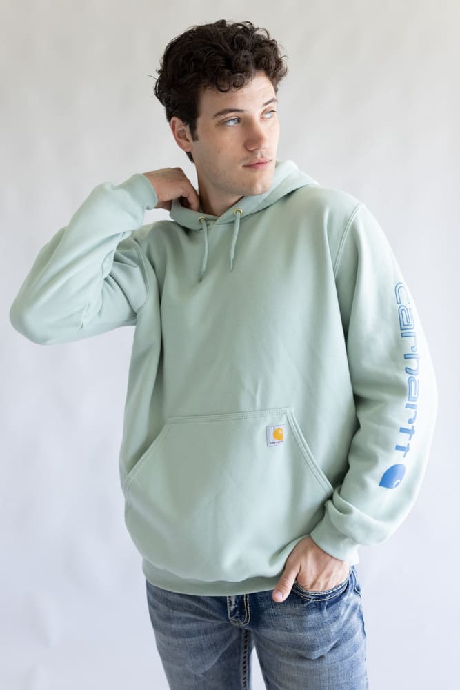 Carhartt Logo Sleeve Hoodie for Men in Seabrook