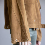 Free People We The Free Blair Vegan Suede Jacket for Women in Caramel Cafe