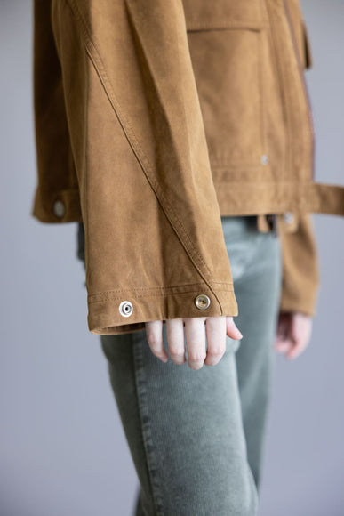 Free People We The Free Blair Vegan Suede Jacket for Women in Caramel Cafe