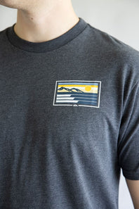 Quiksilver Coastal Vibes Classic T-Shirt for Men in Charcoal Grey