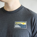 Quiksilver Coastal Vibes Classic T-Shirt for Men in Charcoal Grey