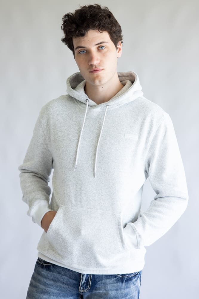 Quiksilver Keller Hoodie for Men in Light Gray Heather