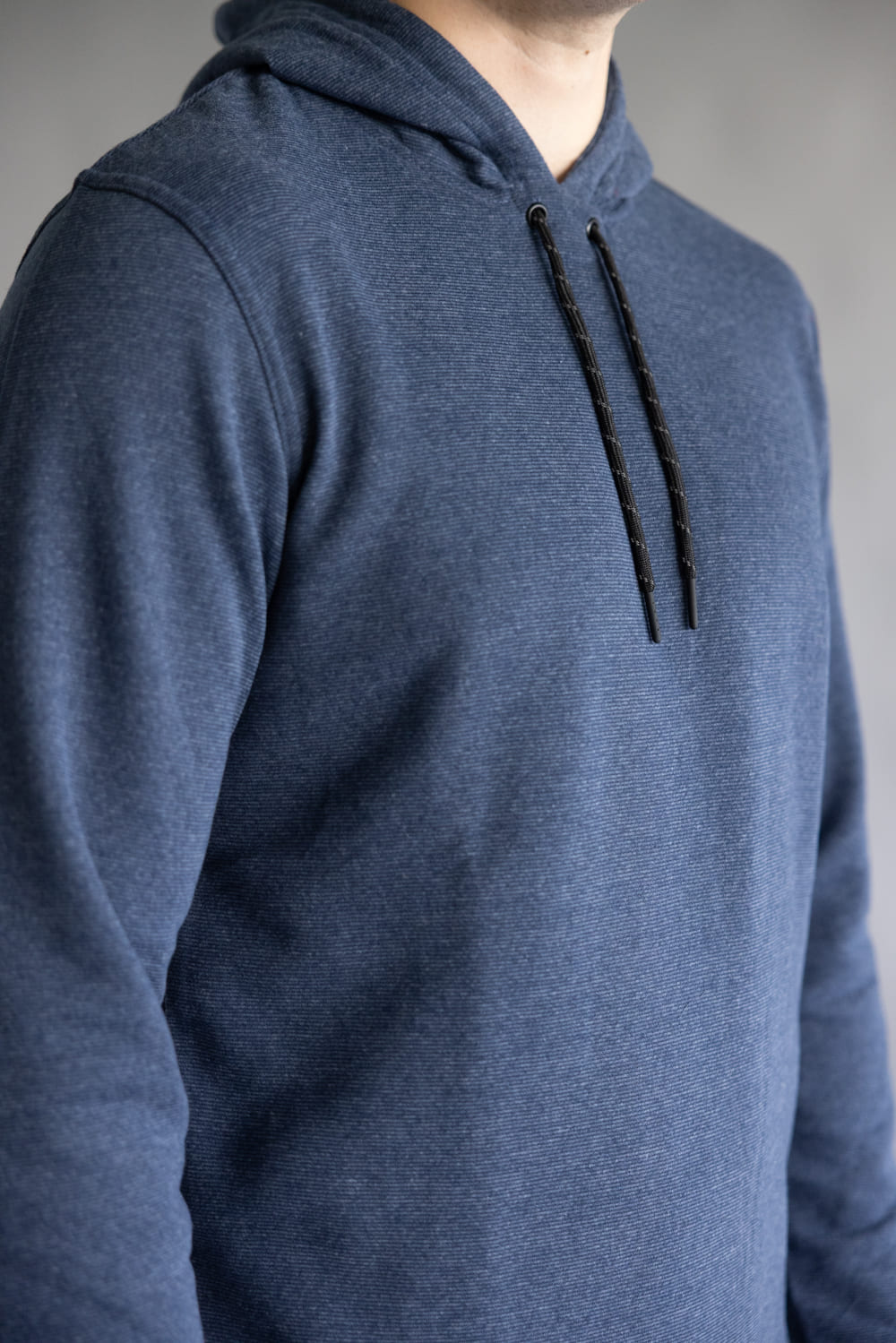 Fleece Lined Hoodie for Men in Navy