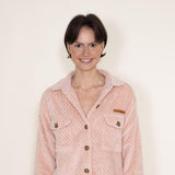 Simply Southern Soft Shacket for Women in Light Pink