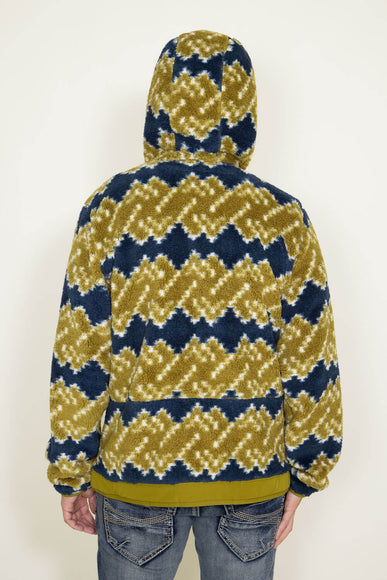 The North Face Campshire Fleece ½ Zip Hoodie for Men in Green/Blue