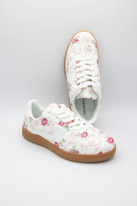 Top Moda Remus Floral Sneakers for Women in White