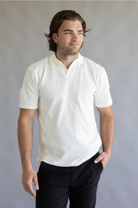 PX Johnny Collar Polo Shirt for Men in White