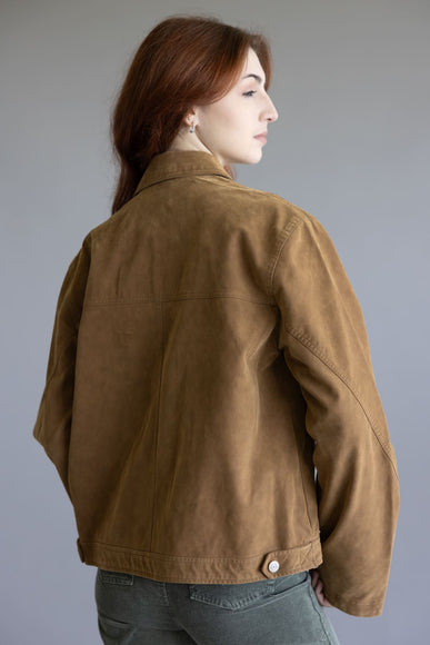 Free People We The Free Blair Vegan Suede Jacket for Women in Caramel Cafe