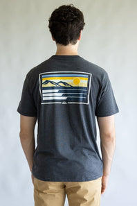 Quiksilver Coastal Vibes Classic T-Shirt for Men in Charcoal Grey