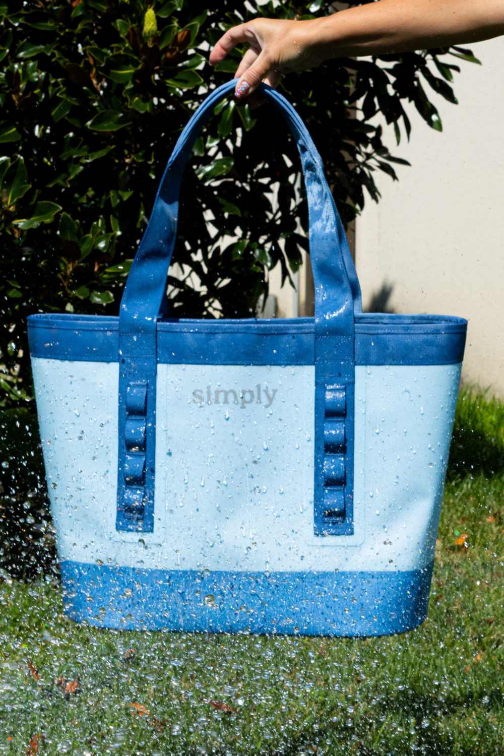 patagonia strait blue tote bag Simply Southern Tough Tote Blue