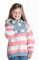 Simply Southern Youth USA Patch Hoodie for Girls in Red/White