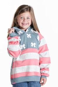 Simply Southern Youth USA Patch Hoodie for Girls in Red/White