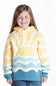 Simply Southern Youth Sun and Sea Patch Hoodie for Girls in Yellow