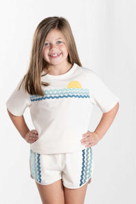 Simply Southern Sunset Lover Set for Girls in Beige