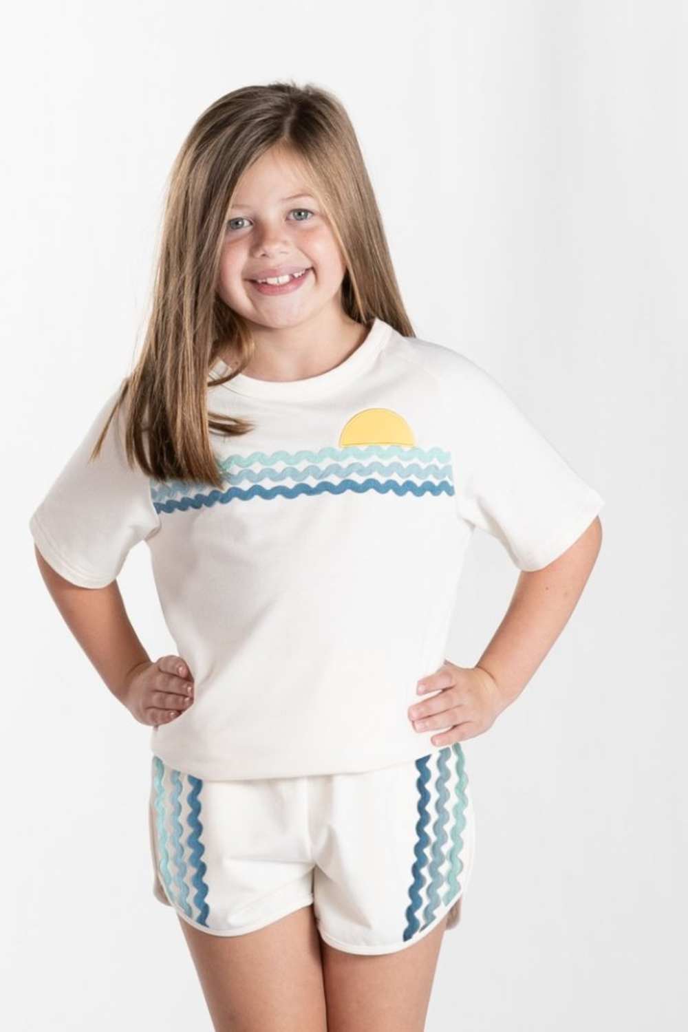 Simply Southern Sunset Lover Set for Girls in Beige