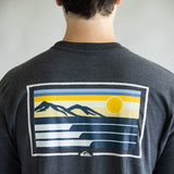 Quiksilver Coastal Vibes Classic T-Shirt for Men in Charcoal Grey