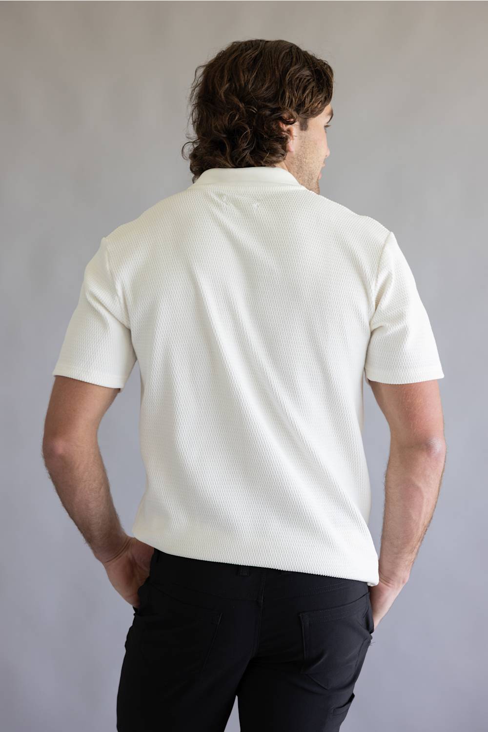 PX Johnny Collar Polo Shirt for Men in White