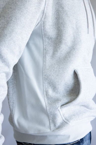 Quiksilver Keller Hoodie for Men in Light Gray Heather