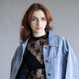 Free People Intimately Lady Lux Sheer Layering Top for Women in Black