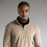 Hallstatt ½ Zip Fleece Pullover for Men in Tobacco 