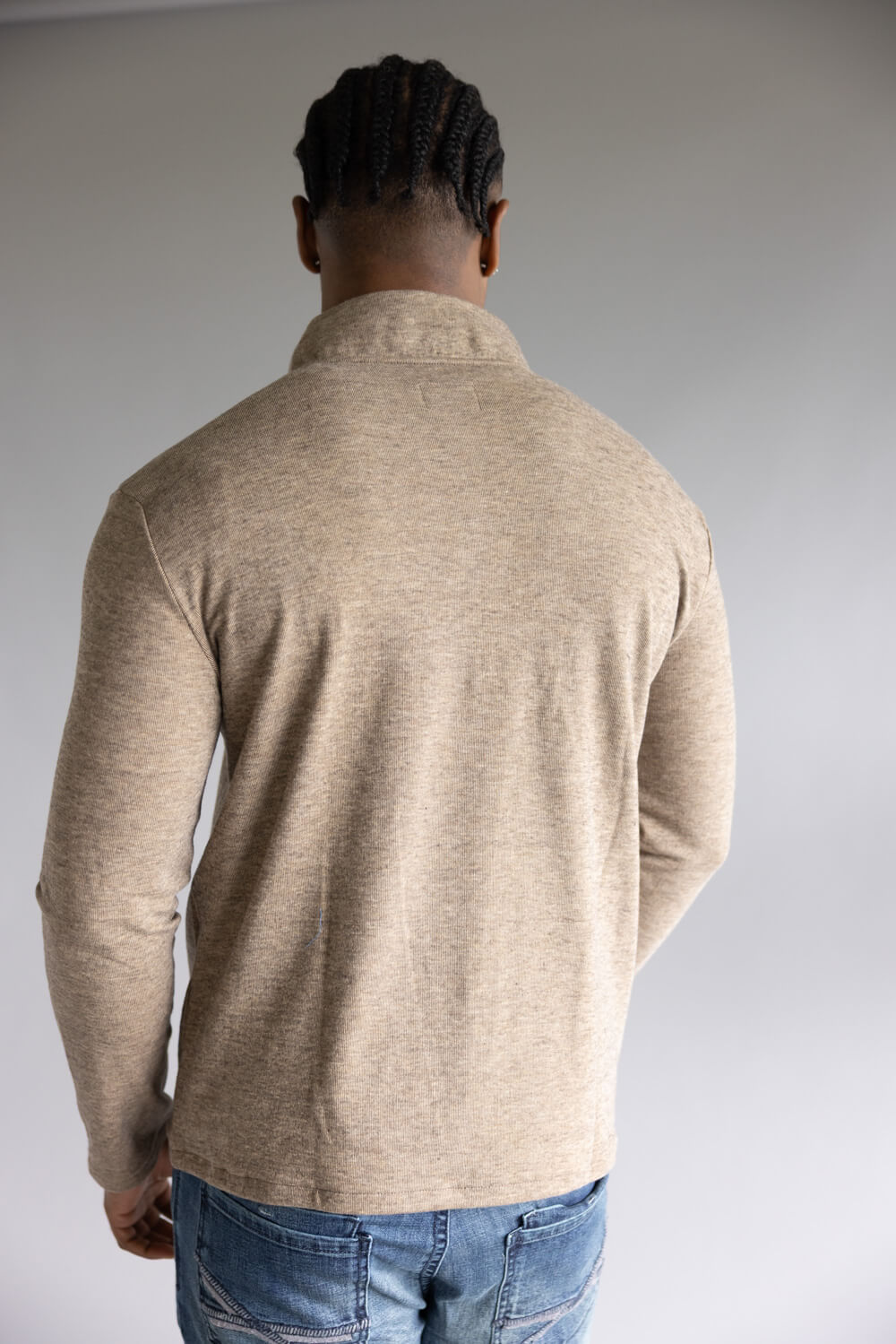 Hallstatt ½ Zip Fleece Pullover for Men in Tobacco