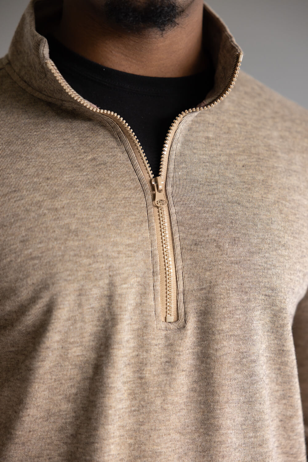 Hallstatt ½ Zip Fleece Pullover for Men in Tobacco 