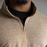 Hallstatt ½ Zip Fleece Pullover for Men in Tobacco 